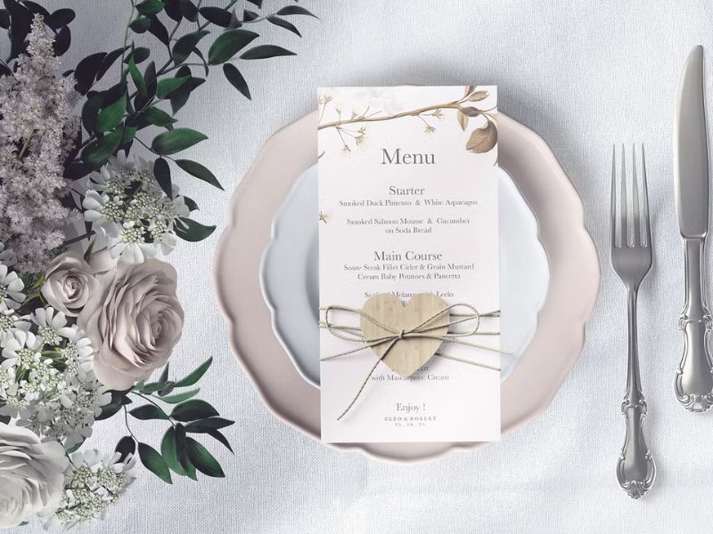 botanical wedding save the date card from elegant floral invitation suite
