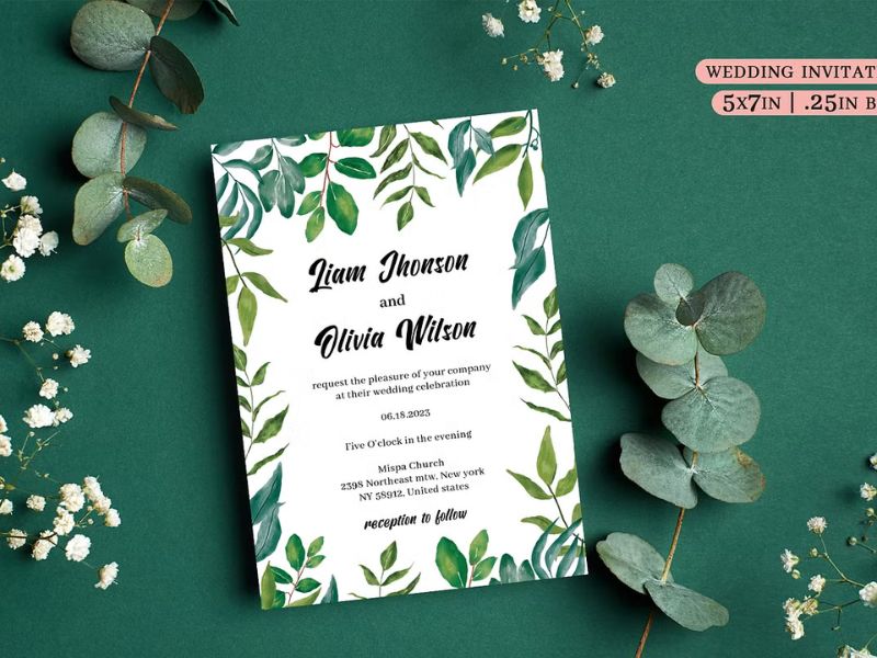 Greenery Wedding Invitation Suites: 7 for Modern Garden Celebrations