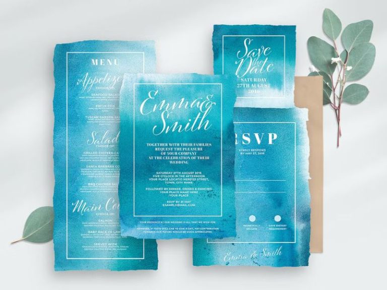 7 Sophisticated Dusty Blue Wedding Invitation Designs for Elegant Celebrations