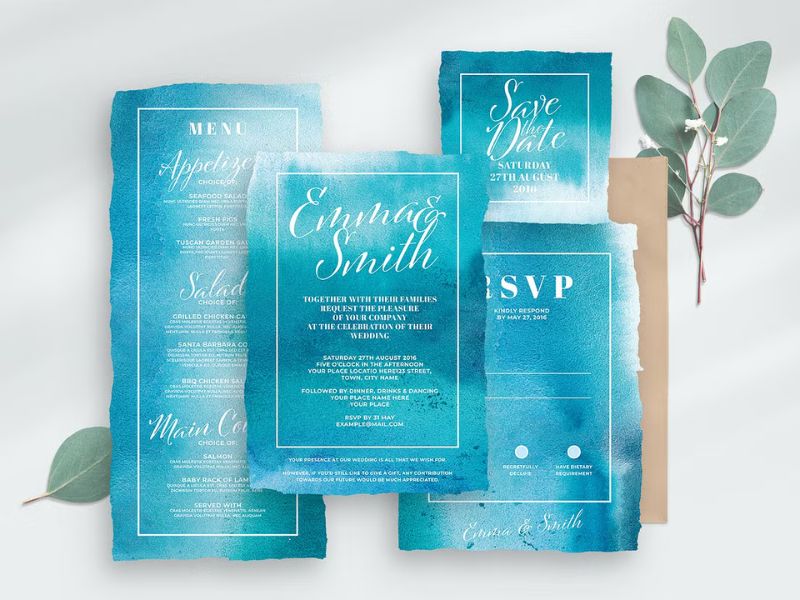 7 Sophisticated Dusty Blue Wedding Invitation Designs for Elegant Celebrations