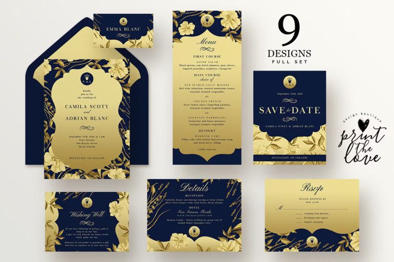 10 Bold Black Wedding Invitation Designs for Modern Luxury Celebrations