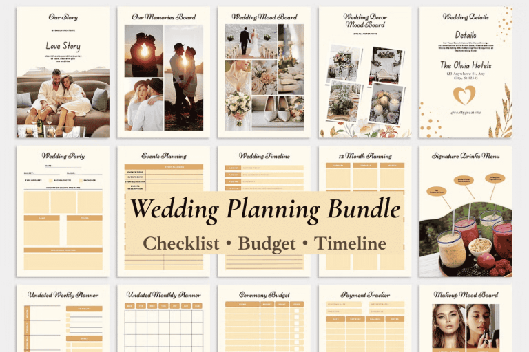 wedding planning checklist bride organizing wedding planner