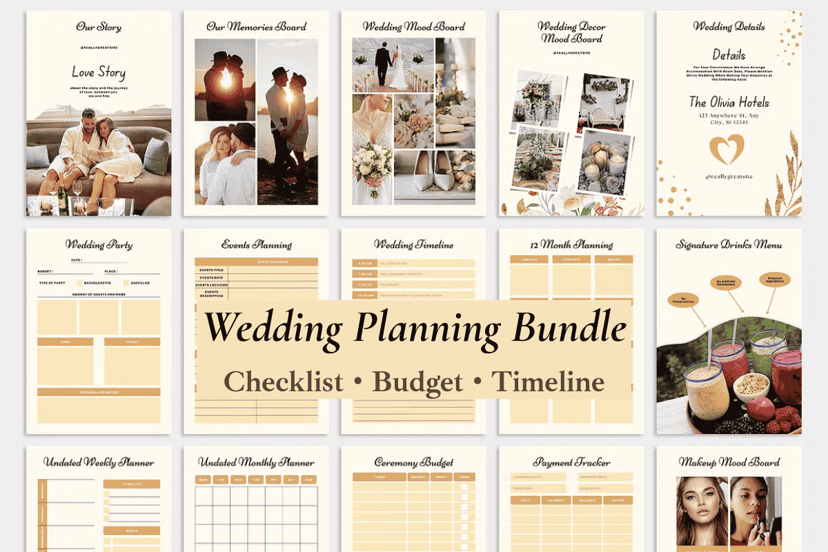 wedding planning checklist bride organizing wedding planner
